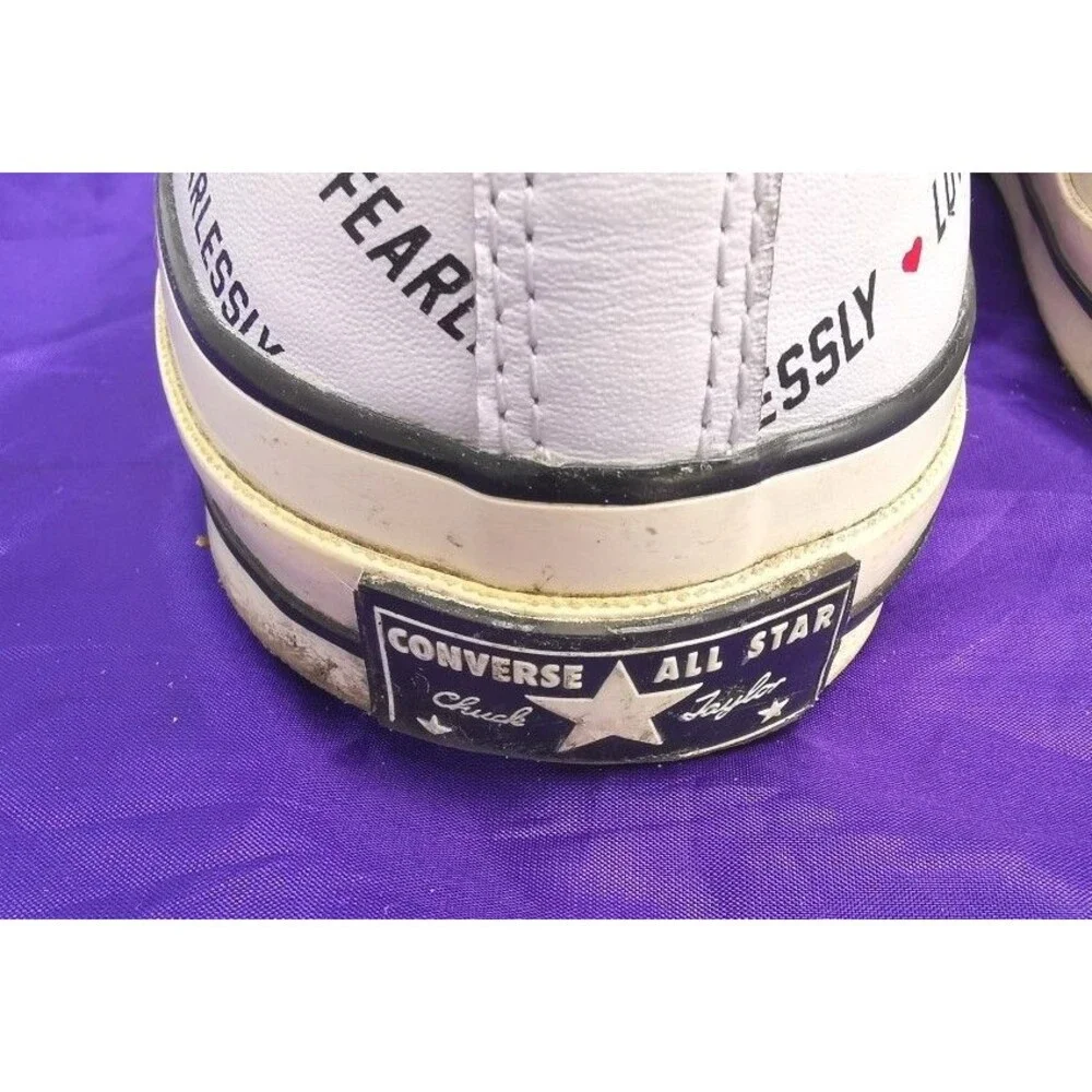 Men's Converse Love Fearlessly Chucks 70 Ox White Sneakers Size 10 # 167346C